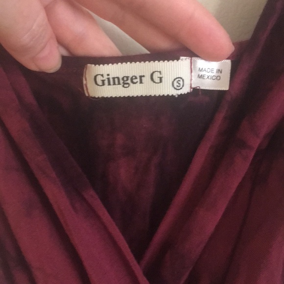 ❤️Ginger G Romper in Rust Red/Black Tye-Dye (S)🖤 - Picture 4 of 9